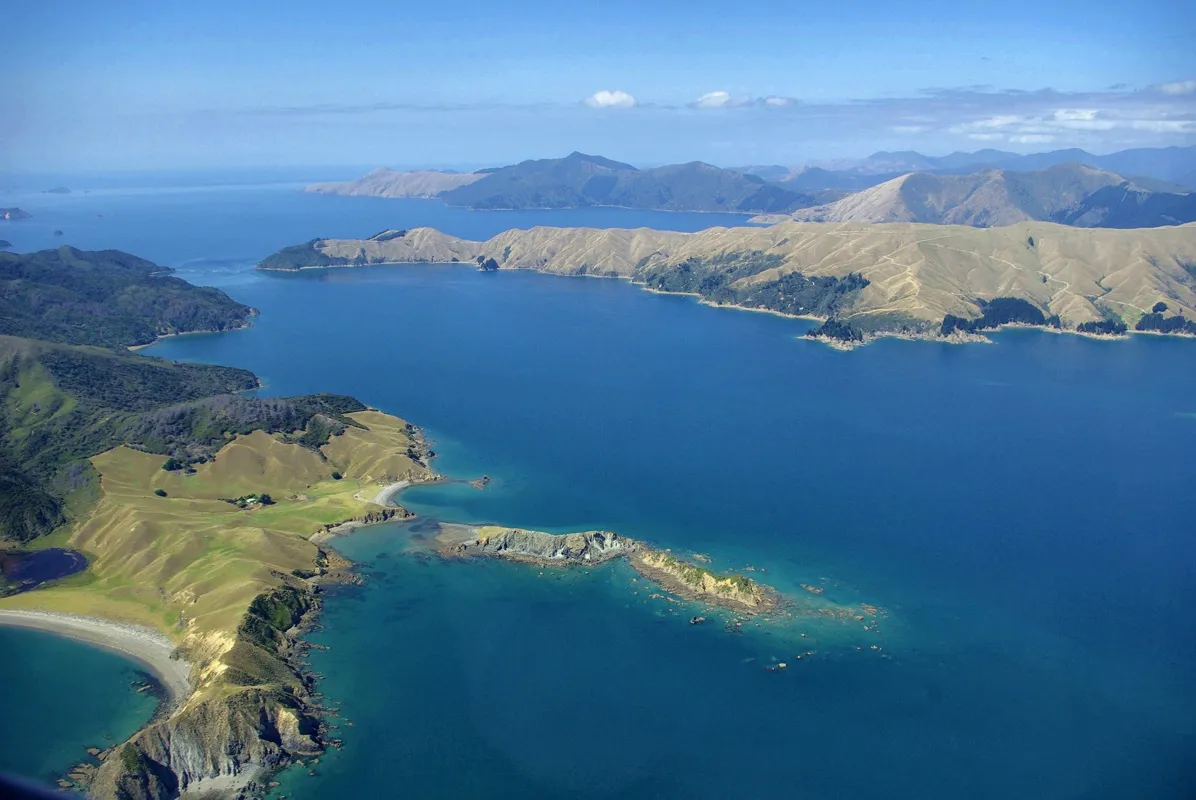 Marlborough Sounds Aerial View